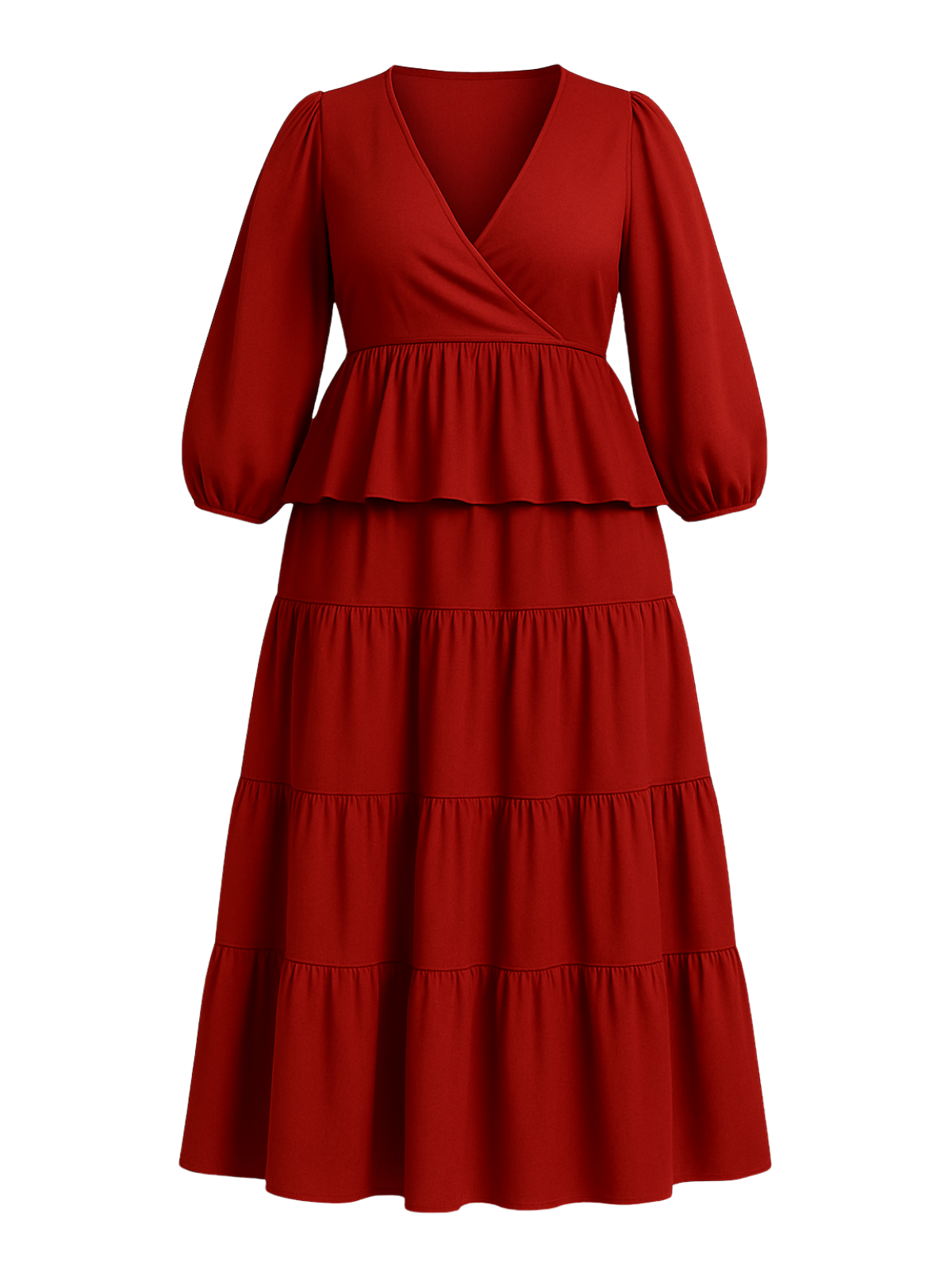Aerloom Maroon Flow Dress - Women