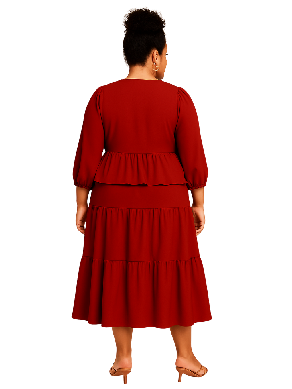 Aerloom Maroon Flow Dress - Women