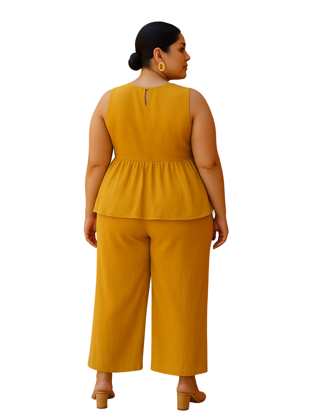 Aerloom Yellow Dress with Pants - Women