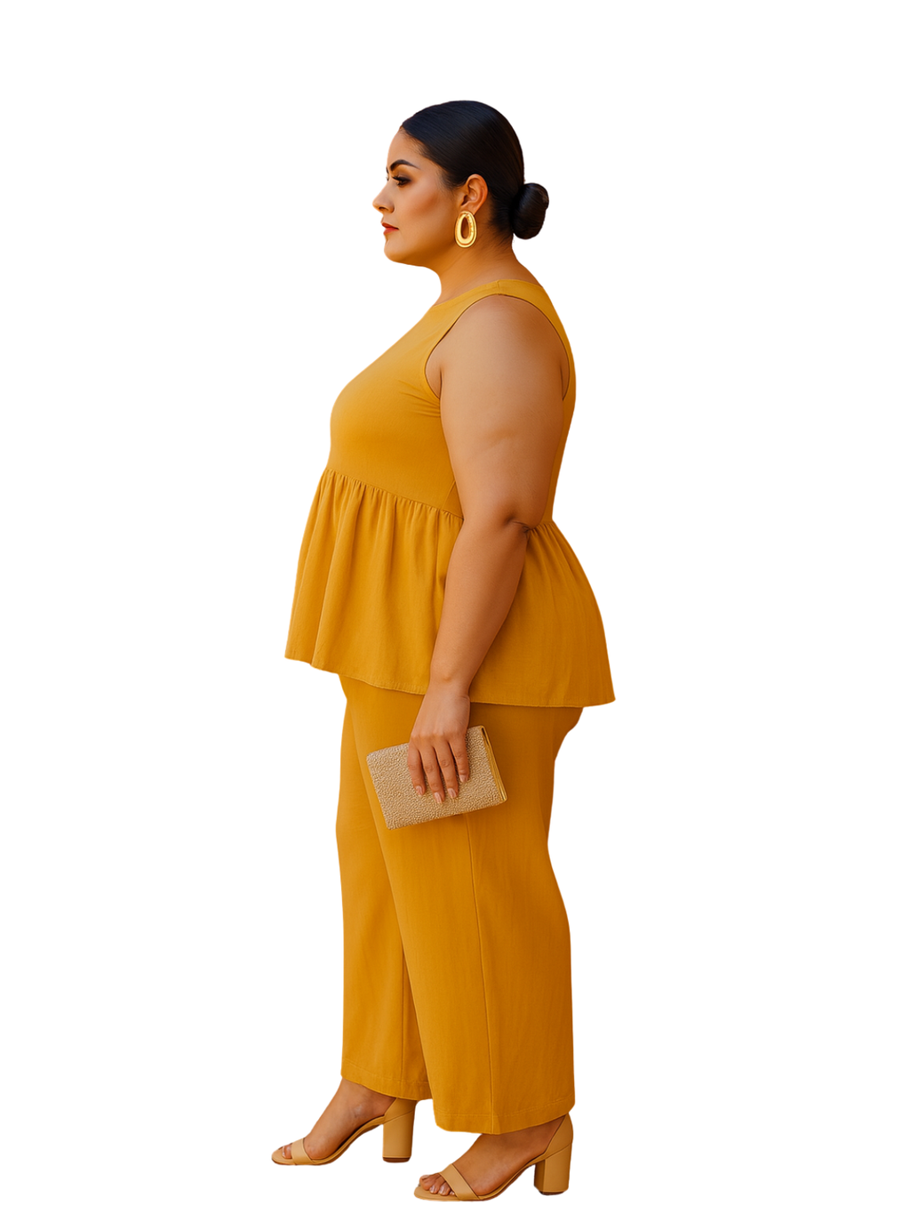 Aerloom Yellow Dress with Pants - Women